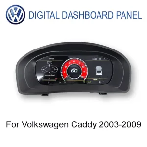 Volkswagen Caddy 2003-2009 9-дюймовая цифровая приборная панель главный вид