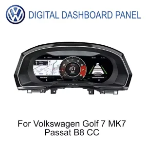 Volkswagen цифровой приборной панели для Golf 7 Passat B8 CC 12,3 дюйма IPS ЖК-дисплей вид спереди