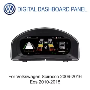 Цифровая панель приборов Volkswagen Scirocco 2009-2016 и Eos 2010-2015 10,25 дюймов вид спереди