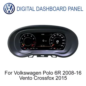 Prelingcar 9 дюймов LCD цифровой приборной панели передний вид для VW Polo 6R 2008-2016, Vento и CrossFox 2015