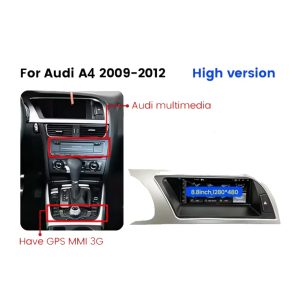 Автомобильный стереомагнитофон Audi A5 на базе Android