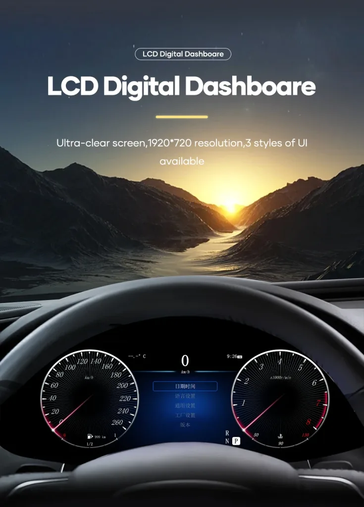 Цифровой кластер Mercedes ML GL 2005-2010 | 12.3″ CarPlay, Android Auto