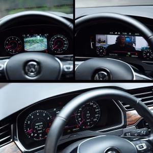 Volkswagen VW Tiguan Digital Cluster 2009-2017 for Mk1 Type 5N LCD Dash 4 Установленная цифровая приборная панель Volkswagen Tiguan 2009–2017 12.3 inch с полным LCD-интерфейсом