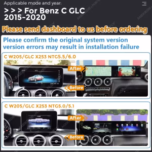 Автомобильный медиацентр Mercedes-Benz W205 на базе Android для моделей GLC W205 5 Головное устройство Mercedes W205 Android