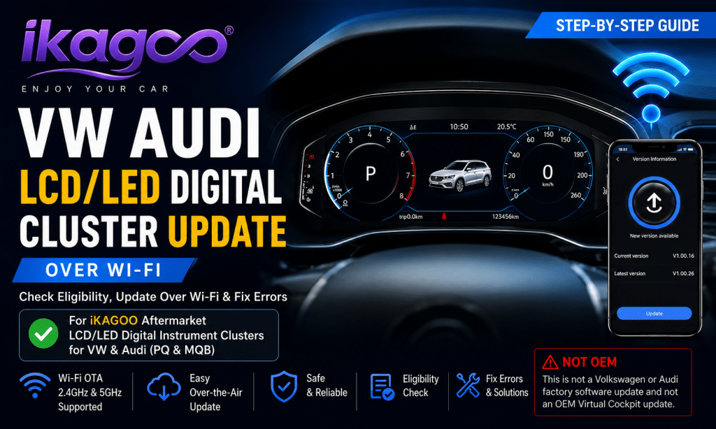 Обновление цифровой панели приборов VW Audi с ЖК/LED-дисплеем