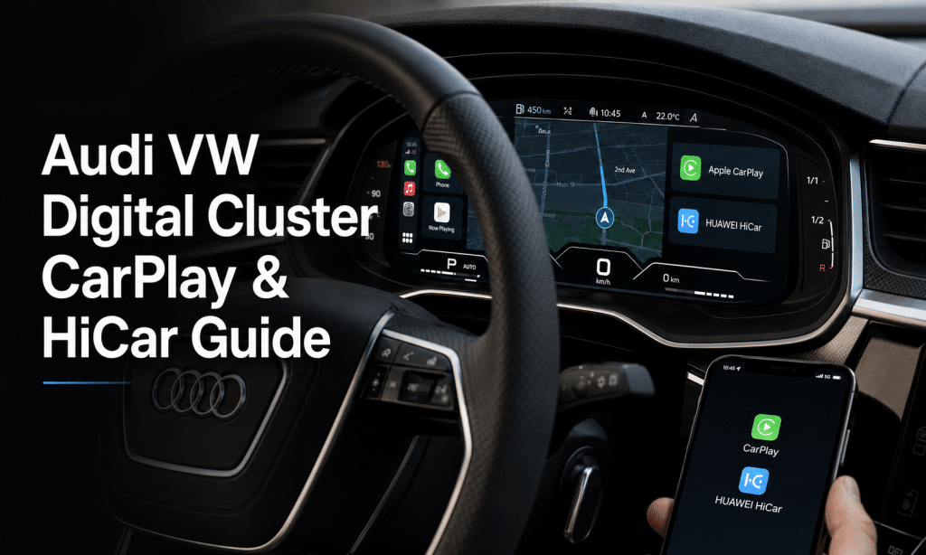 Подключите беспроводной CarPlay к Audi VW Digital Cluster: руководство по установке
