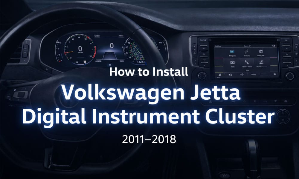 Как установить цифровую приборную панель Volkswagen Jetta