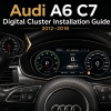 Как установить цифровую приборную панель Audi A6 C7 (2012-2018)
