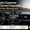 Модернизация салона Porsche Cayenne 2018–2023 годов с установкой двух экранов