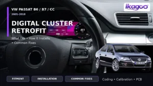 Модернизация цифровой приборной панели VW Passat B6, B7, CC: установка и типичные проблемы