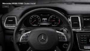 Установка цифровой приборной панели Mercedes W166 X166 | 2012–2019