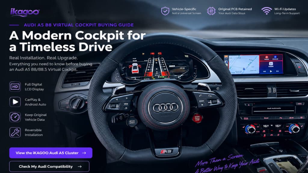 Руководство по покупке виртуальной приборной панели Audi A5 B8: совместимость, стоимость и что проверить перед покупкой