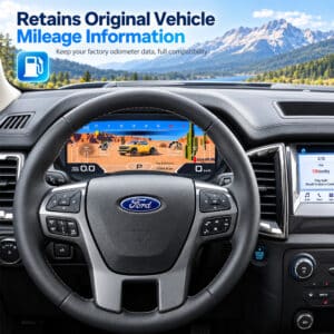 Ford Ranger Everest T7 T8 2016-2021 цифровая приборная панель — главный вид спереди