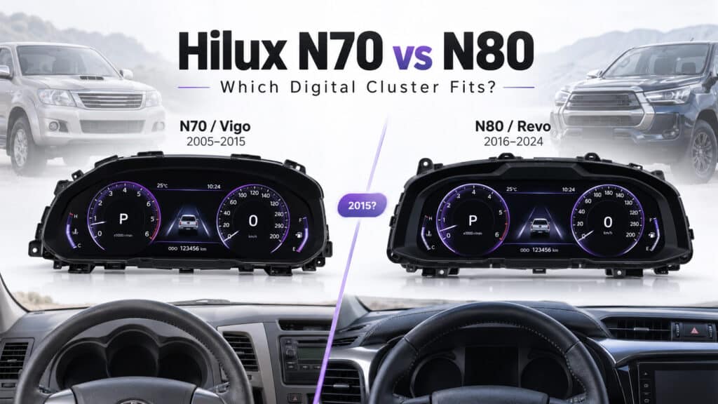 Toyota Hilux N70 vs N80 Цифровая панель приборов: какая подходит для вашего Hilux