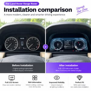 Land Rover Discovery 4 цифровая приборная панель — результат установки
