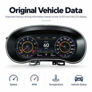 vw amarok digital cluster original vehicle data