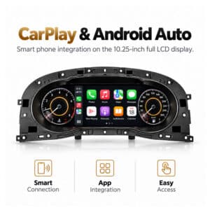 vw golf sportsvan digital cluster carplay android auto