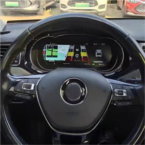 vw golf sportsvan digital cluster installed navigation