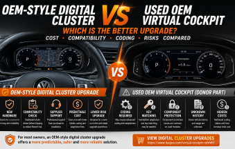 Лучшее обновление цифровой приборной панели: в стиле OEM vs бывшая в употреблении OEM Virtual Cockpit