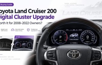 Цифровая приборная панель Toyota Land Cruiser 200 Series, установленная в панель LC200 J200
