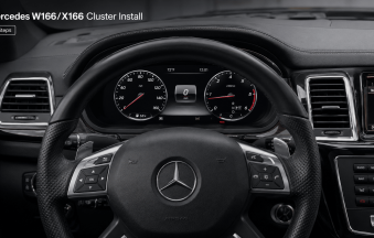 Установка цифровой приборной панели Mercedes W166 X166 | 2012–2019