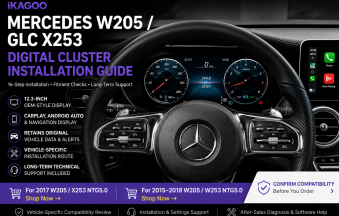 Руководство по установке цифровой приборной панели Mercedes W205